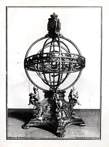 An Armillary Sphere of the Copernican System, Engraved by Gerard Jean Baptiste Scotin by Bernard Picart